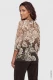 Brązowa bluzka damska Hananh ze wzorem paisley - Boho Chic #2