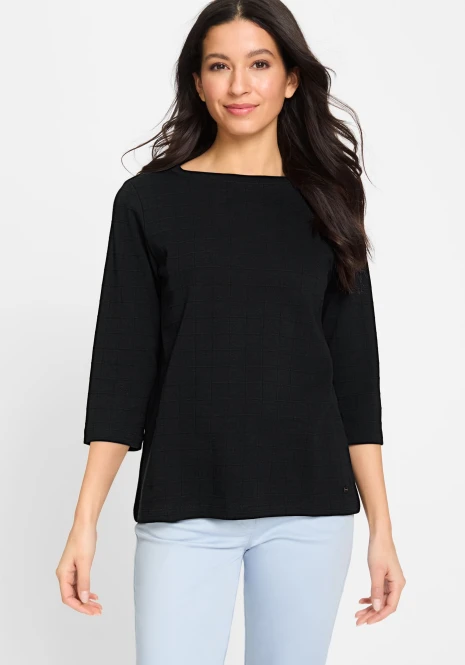 Czarna bluzka damska Hannah - Basic