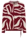 Bordowy sweter damski Henny z geometrycznym wzorem - Coastal Look #4