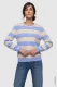 Niebieski sweter damski Henny w paski - Coastal Look #1