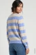 Niebieski sweter damski Henny w paski - Coastal Look #2
