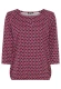 TENCEL™ Modal Bordowa bluzka damska Clara z geometrycznym printem - Coastal Look #4