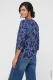 TENCEL™ Modal Niebieska bluzka damska Clara z roślinnym wzorem - Coastal Look #2