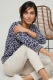 TENCEL™ Modal Granatowa bluzka damska Clara ze zwierzęcym wzorem - Coastal Look #4