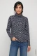 Granatowa bluza damska Henny Jersey ze zwierzęcym wzorem - Coastal Look #1