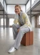 Szare spodnie damskie Anna Wide - Designer Choice #1
