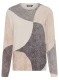LENZING™ ECOVERO™ Beżowy sweter damski Henny z geometrycznym wzorem - Mountain Resort #5