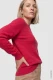 LENZING™ ECOVERO™ Czerwony sweter damski Henny – Mountain Resort #3
