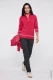LENZING™ ECOVERO™ Czerwony sweter damski Henny z wiskozą zapinany na suwak - Mountain Resort #6