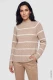 Brązowy sweter damski Henny ze stójką - Mountain Resort #1