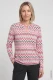 TENCEL™ Modal Różowa bluzka damska Clara z etnicznym geometrycznym wzorem - Mountain Resort #1