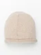 Beżowa czapka damska beanie z wełną merino #3