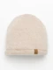 Beżowa czapka damska beanie z wełną merino #2