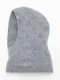 Szara balaclava damska z wełną merino #2
