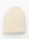 Beżowa czapka damska beanie w prążek #3