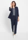 Granatowe eleganckie spodnie damskie Lisa – Basic #1