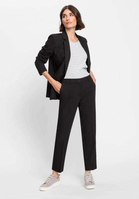 Czarne eleganckie spodnie damskie Lisa - Basic