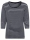 Granatowa bluzka damska Hannah w paski - Basic #3