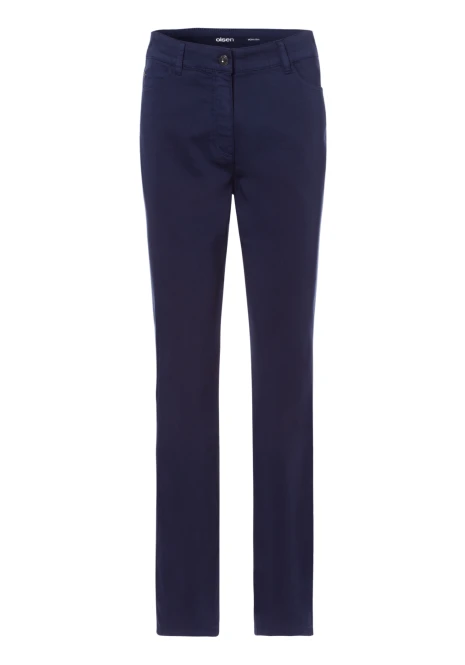 Granatowe spodnie damskie Mona Slim – Basic