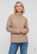 Brązowy sweter damski Henny z fakturą - Urban Country #1