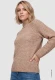 Brązowy sweter damski Henny z fakturą - Urban Country #3