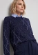 Granatowy sweter damski Henny w romby - Urban Country #3