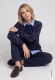 Granatowy sweter damski Henny w romby - Urban Country #5
