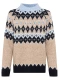 Brązowy sweter damski Henny we wzory - Urban Country #4
