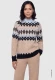 Brązowy sweter damski Henny we wzory - Urban Country #1