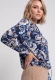 TENCEL™ Modal Granatowa bluzka damska Clara z roślinnym wzorem - Urban Country #3