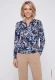 TENCEL™ Modal Granatowa bluzka damska Clara z roślinnym wzorem - Urban Country #1