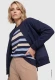 Granatowa bluza damska Cora Jersey o kroju bomberki - Urban Country #3