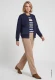 Granatowa bluza damska Cora Jersey o kroju bomberki - Urban Country #5