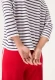 Granatowy sweter damski Cora w paski – Riviera Mood #4